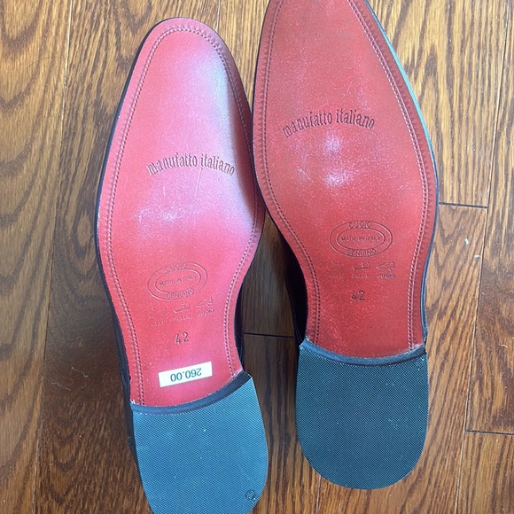 Never Worn I Sarti Mens Leather Shoes Size 42 - Picture 4 of 9